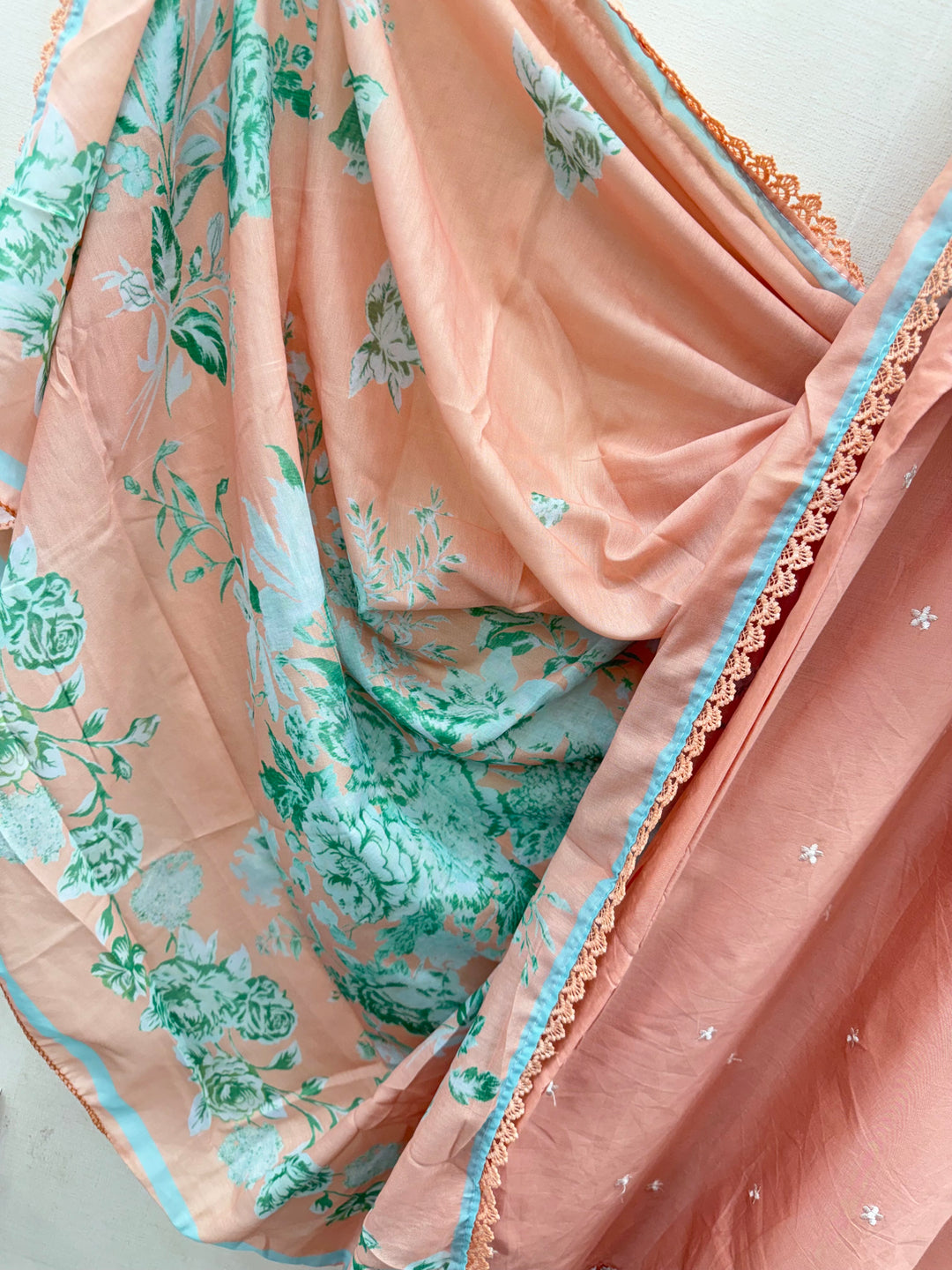 Cotton embroidered suits