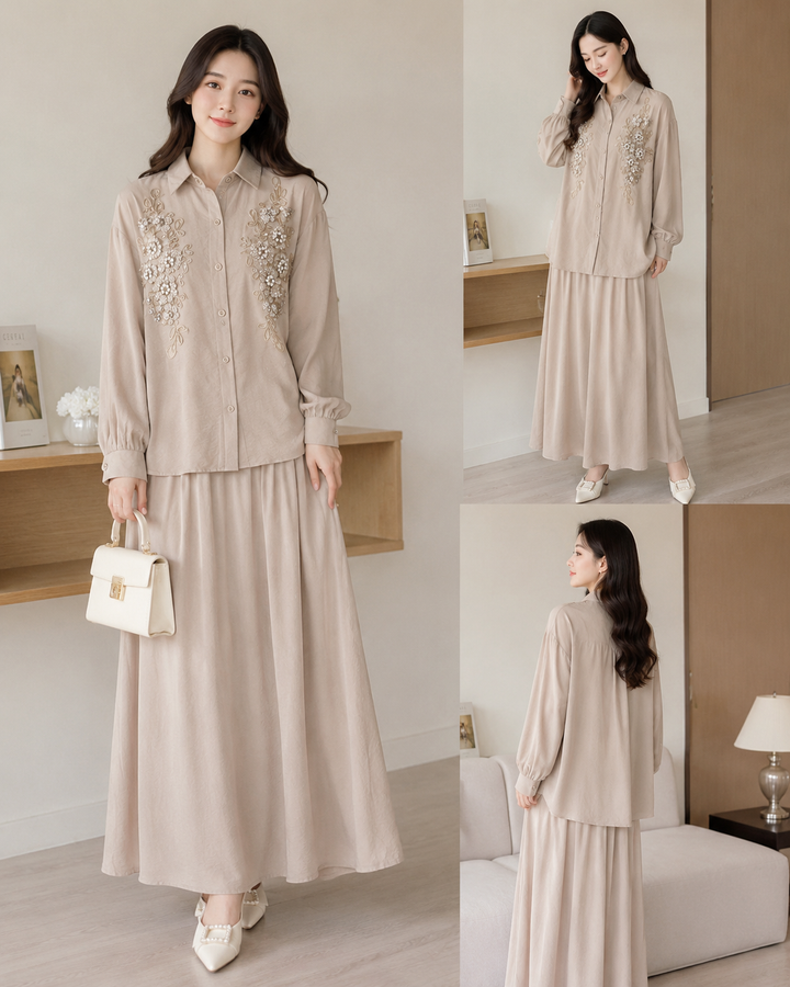 Imported korean skirt Co-ord Sets