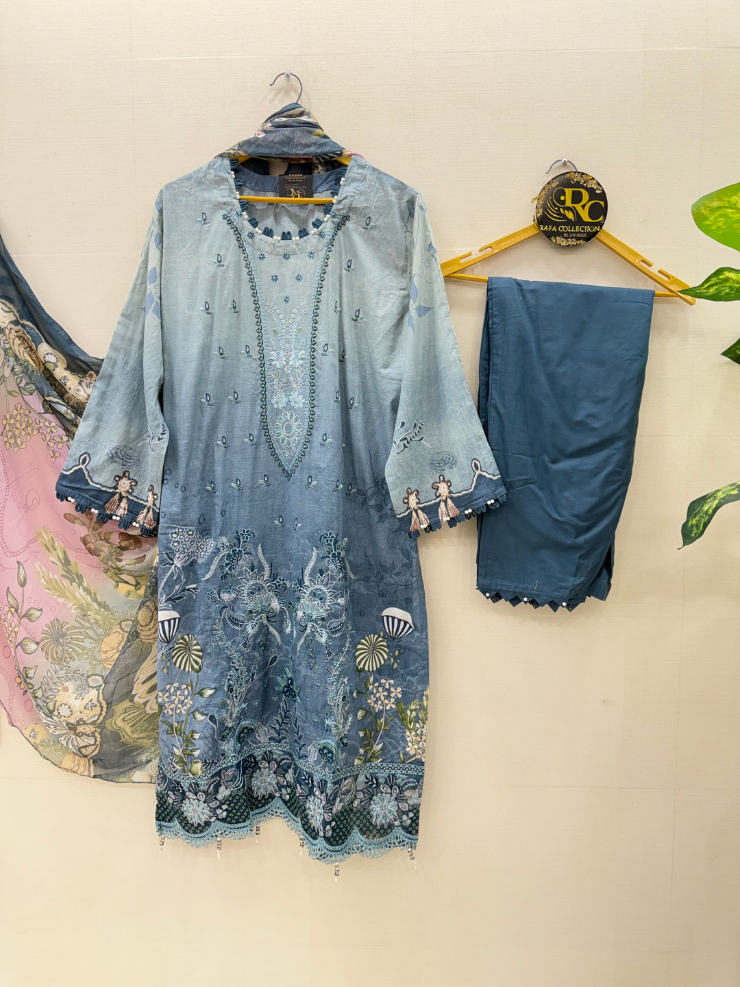 Embroided cotton Suits 2575