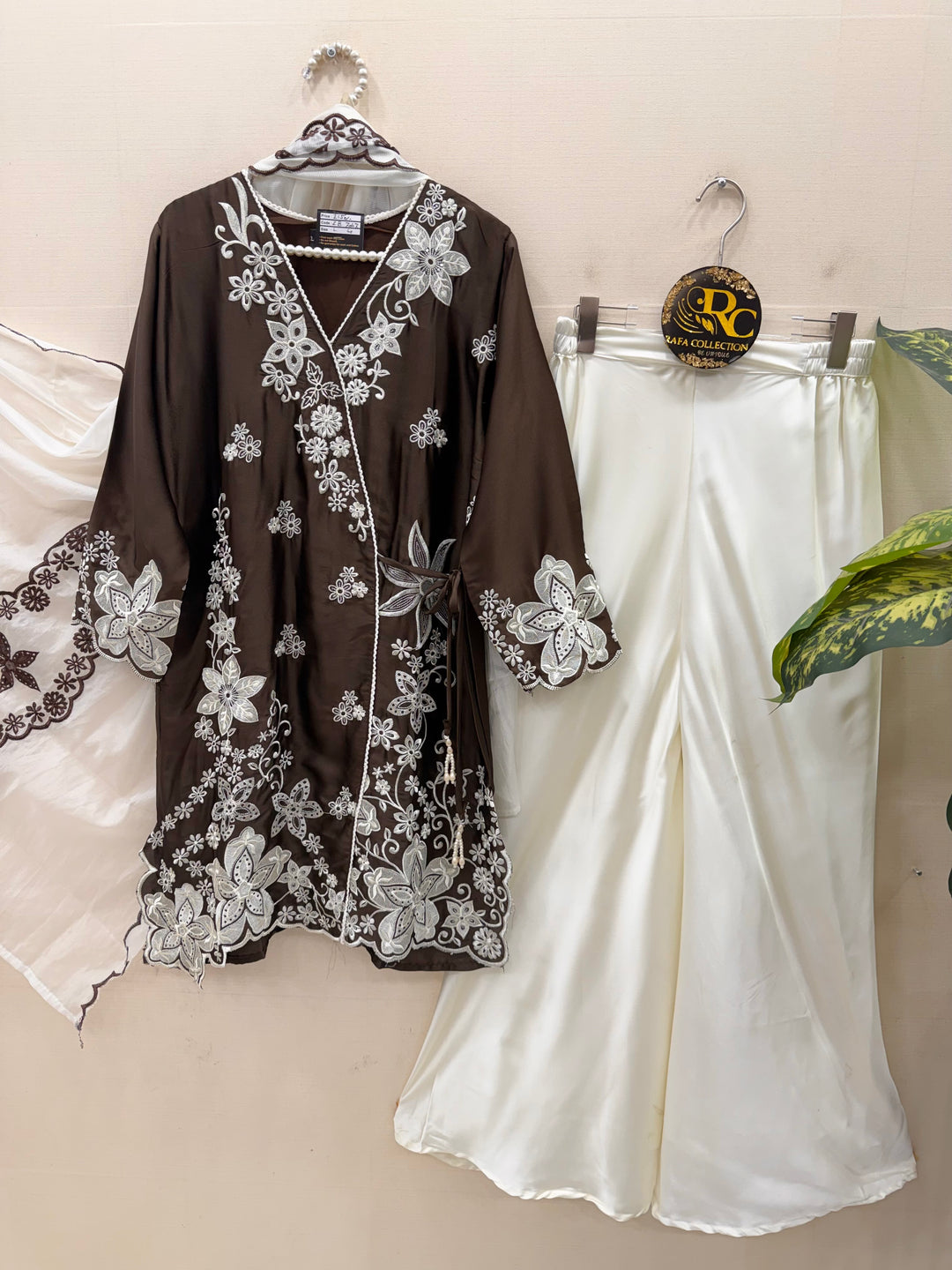Pakistani angrakha pattern suit