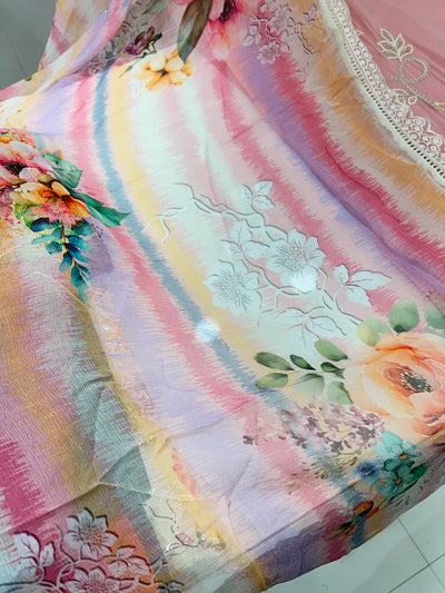 Organza Embroidered Suit 1977