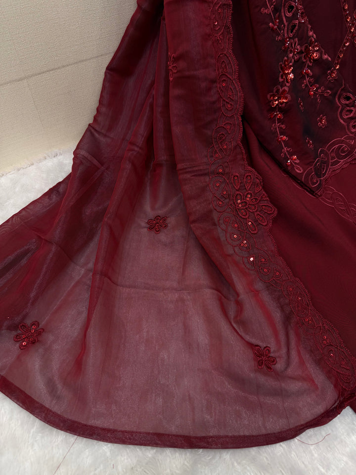 Long cutwork suits