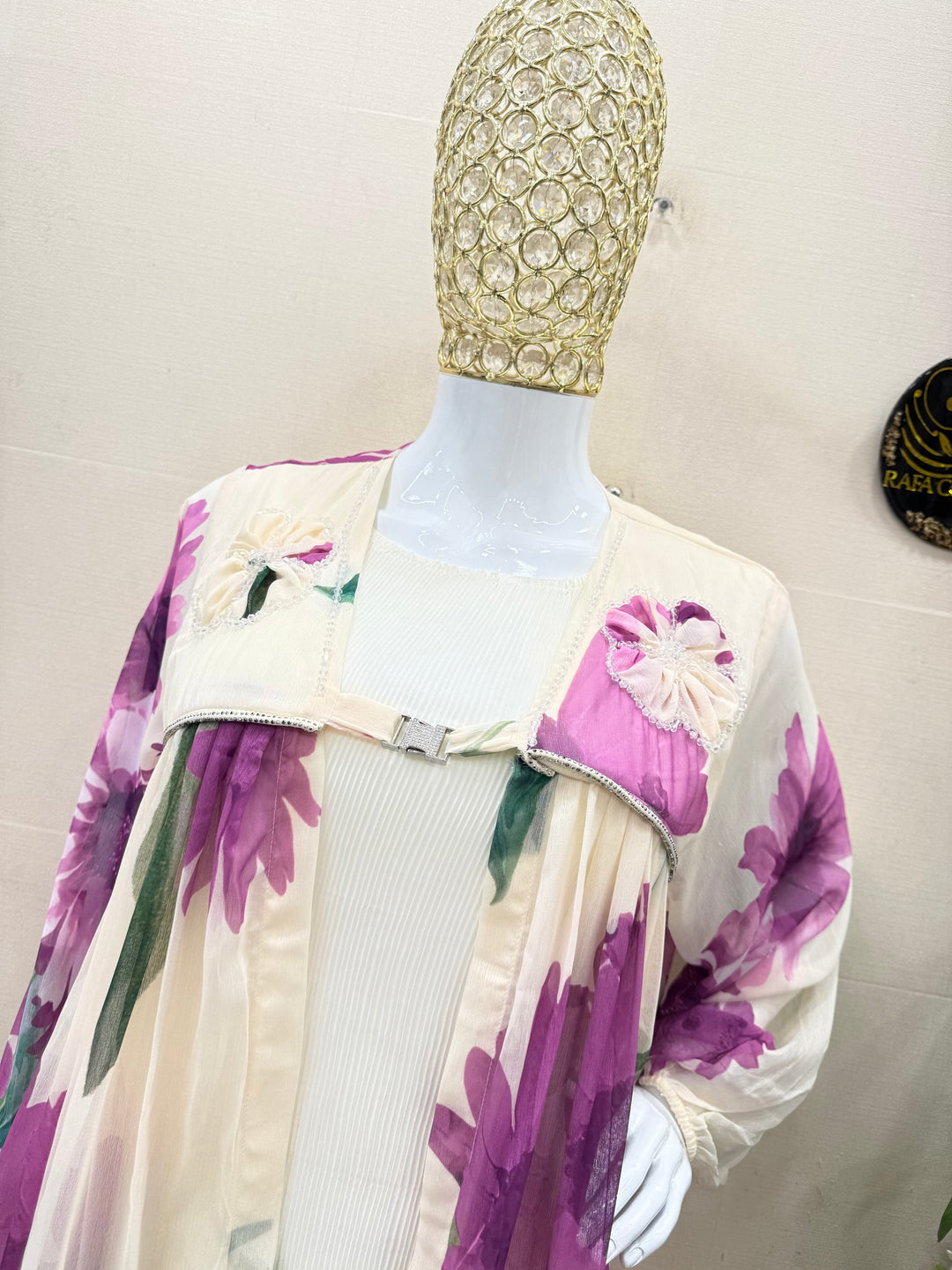 Floral shrug gowns