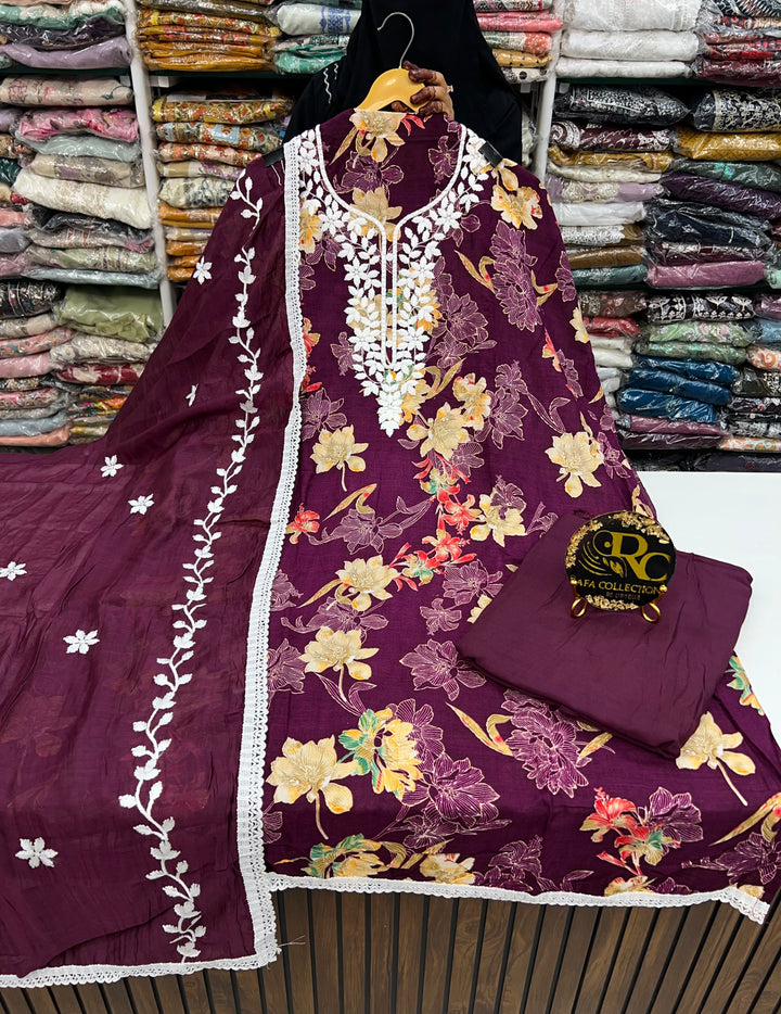 Lucknawi Unstitched suit