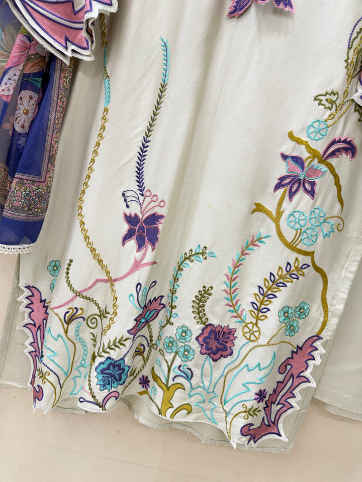 Pakistani Long cutwork Suits