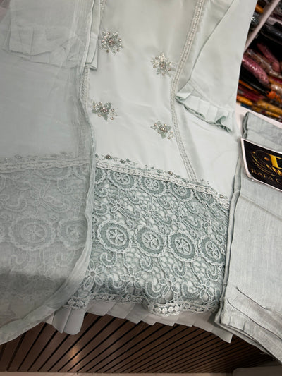Handwork Kurti Pant Set 325