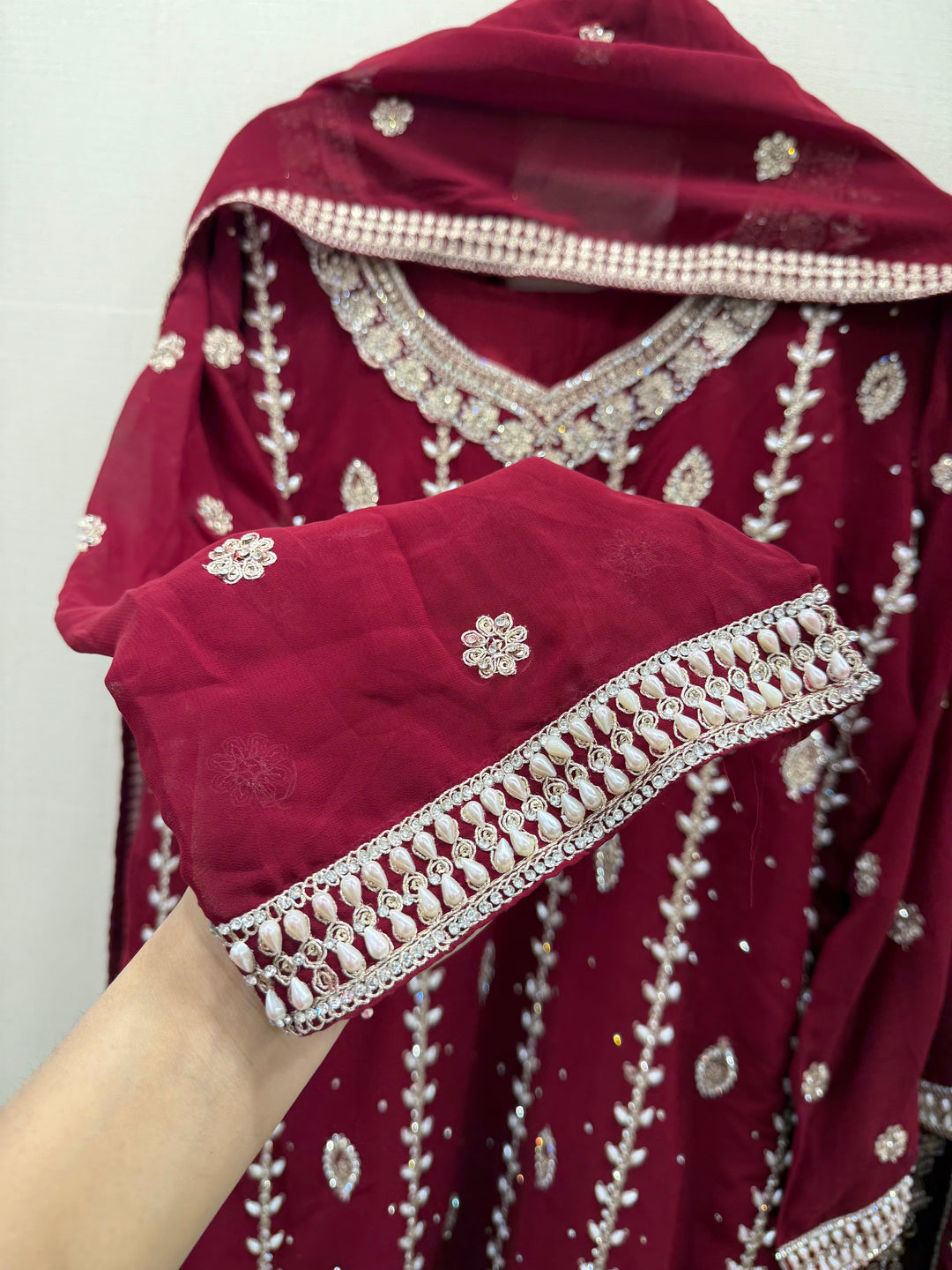 Handwork plazzo suit 5902