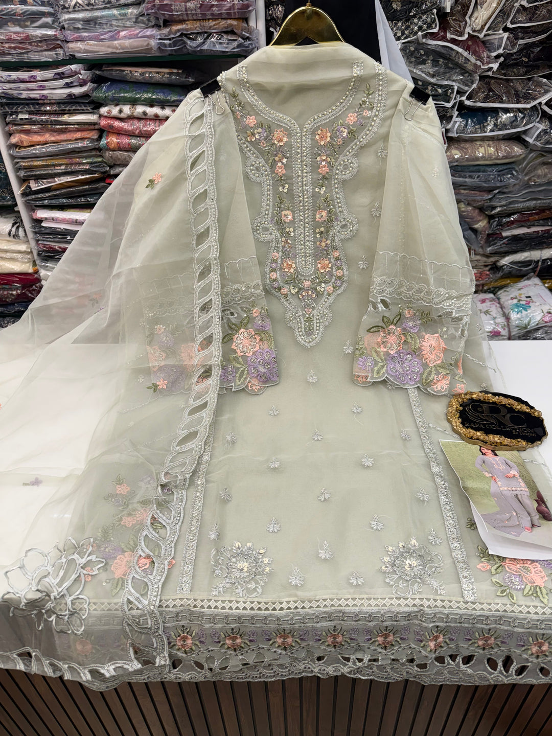 Organza Pakistani unstitch suits