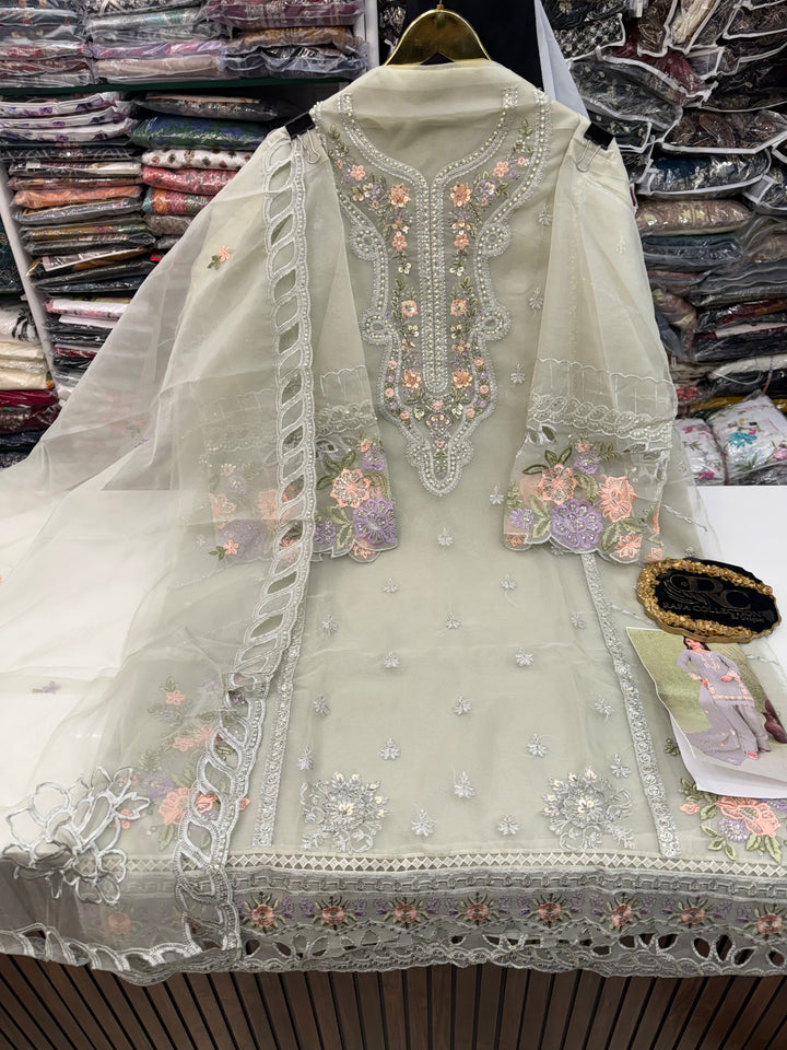 Organza Pakistani unstitch suits