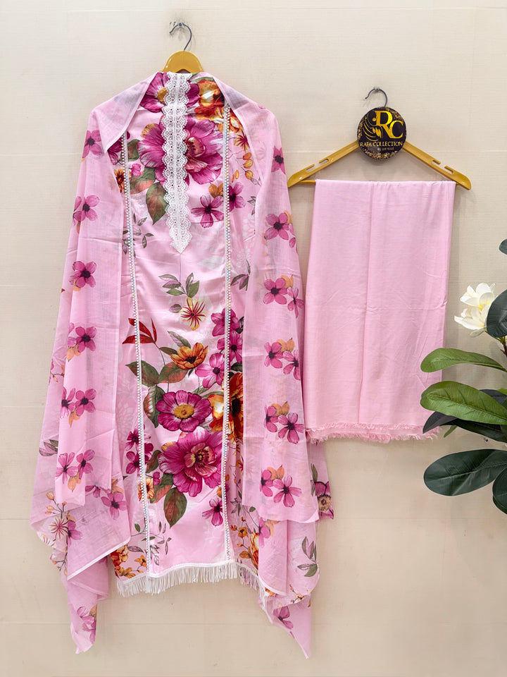 Cotton unstitched Suits