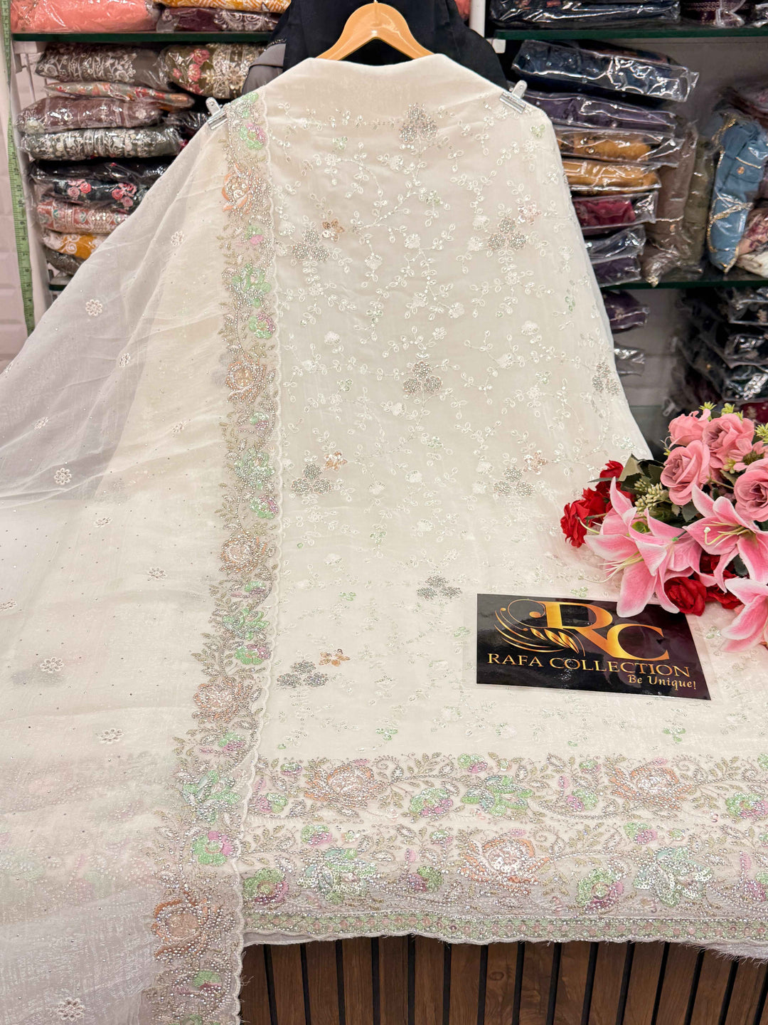 Organza Handwork Suits 2104