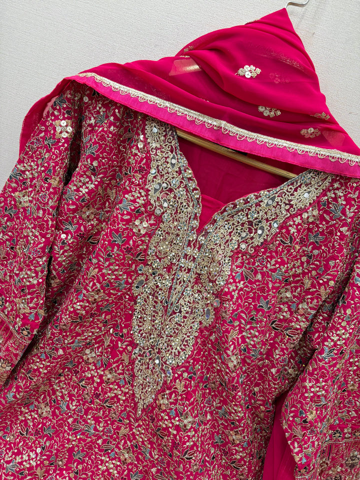 Heavy georgette gown