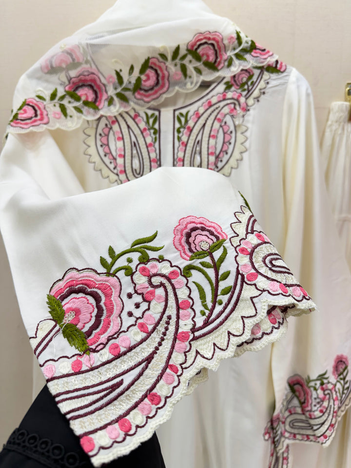 Embroidered Farshi Salwar Suits