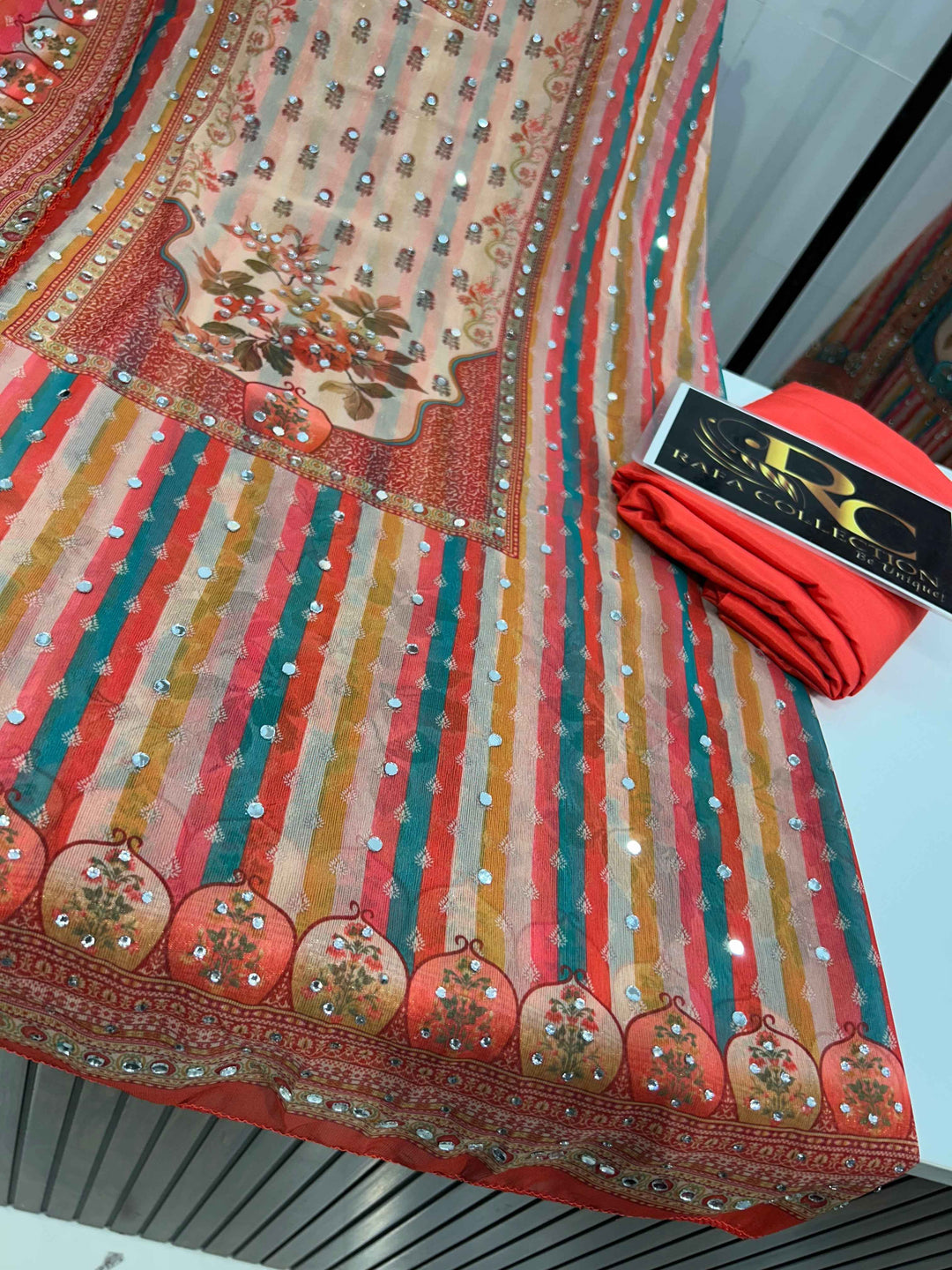 Mirror work unstich suit 328