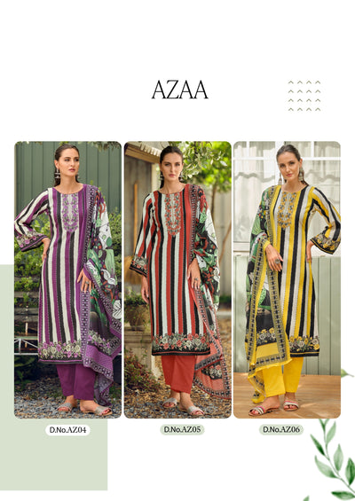 Azaa edition lawn suits 2662