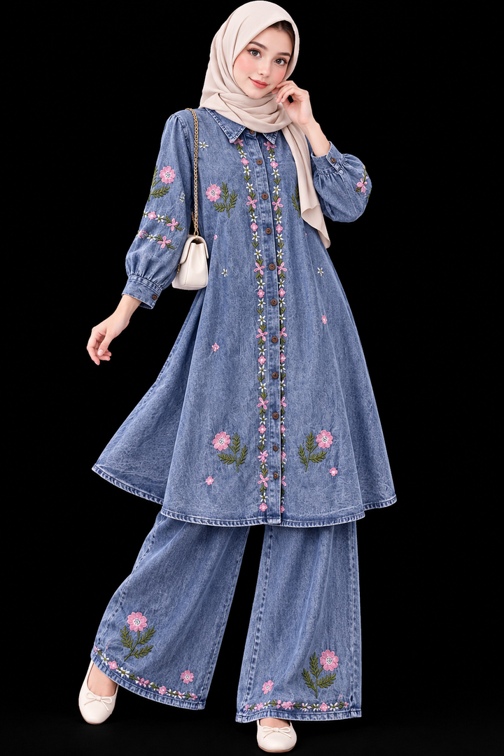 Denim Long Co-ord Sets