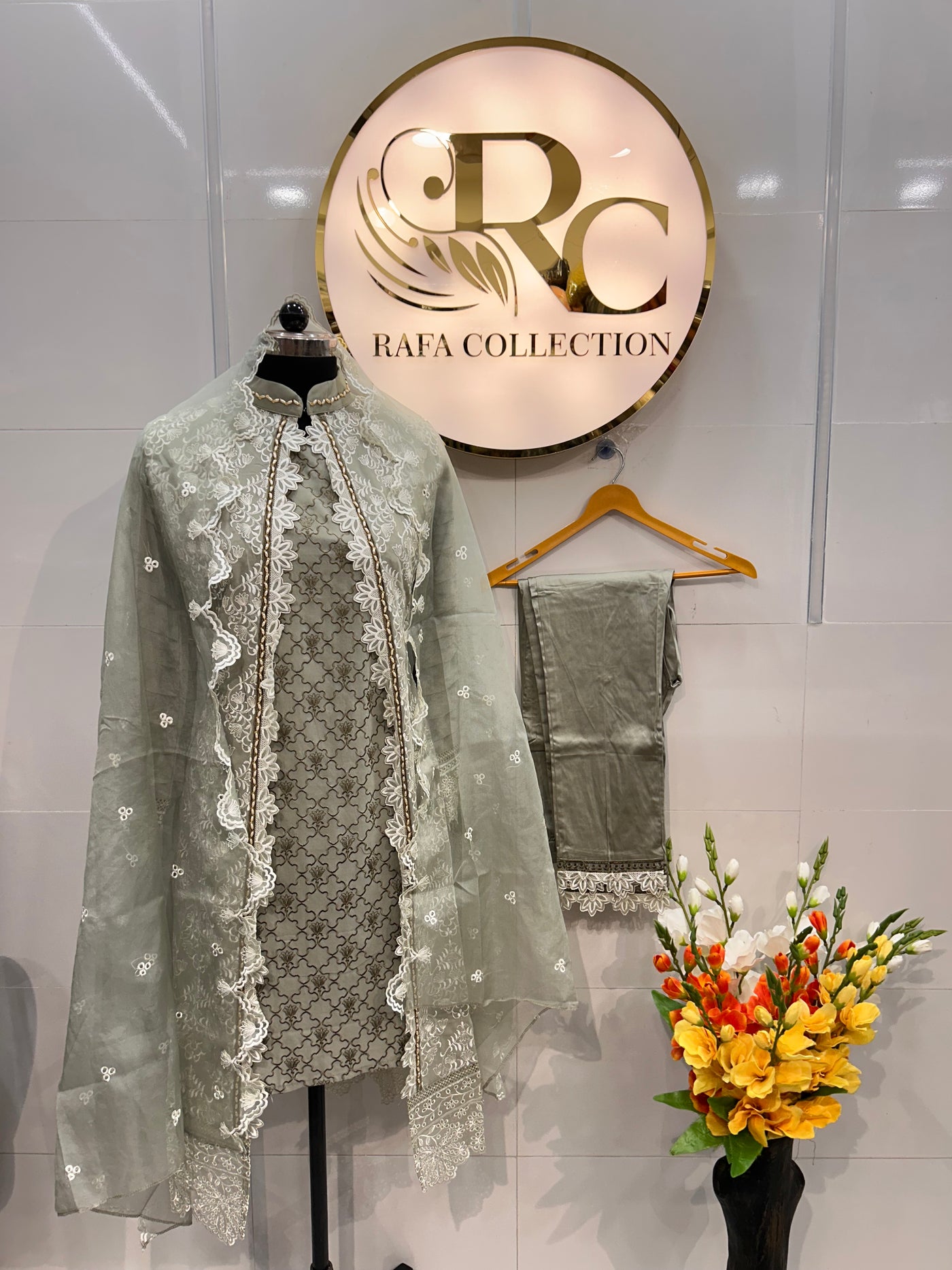 GEORGETTE JACKET SUIT  1184