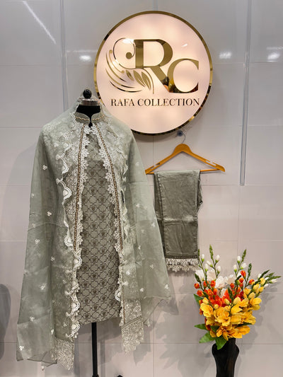 GEORGETTE JACKET SUIT  1184