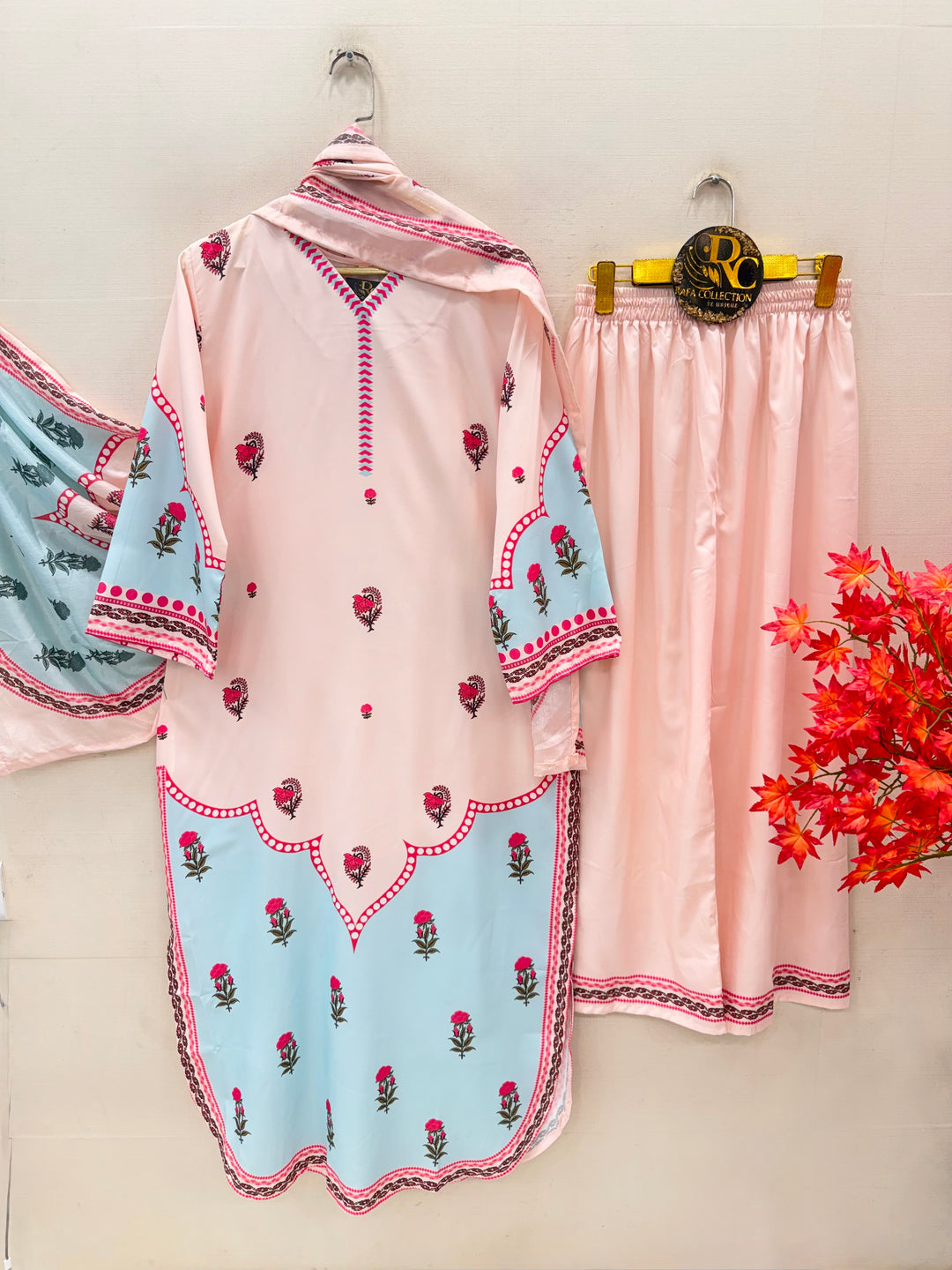Printed pakistani long kaftans