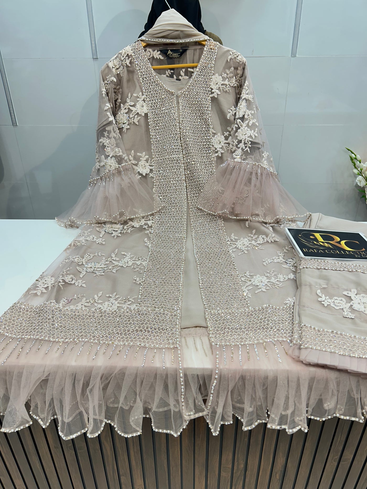 Bridal frill dress 1011