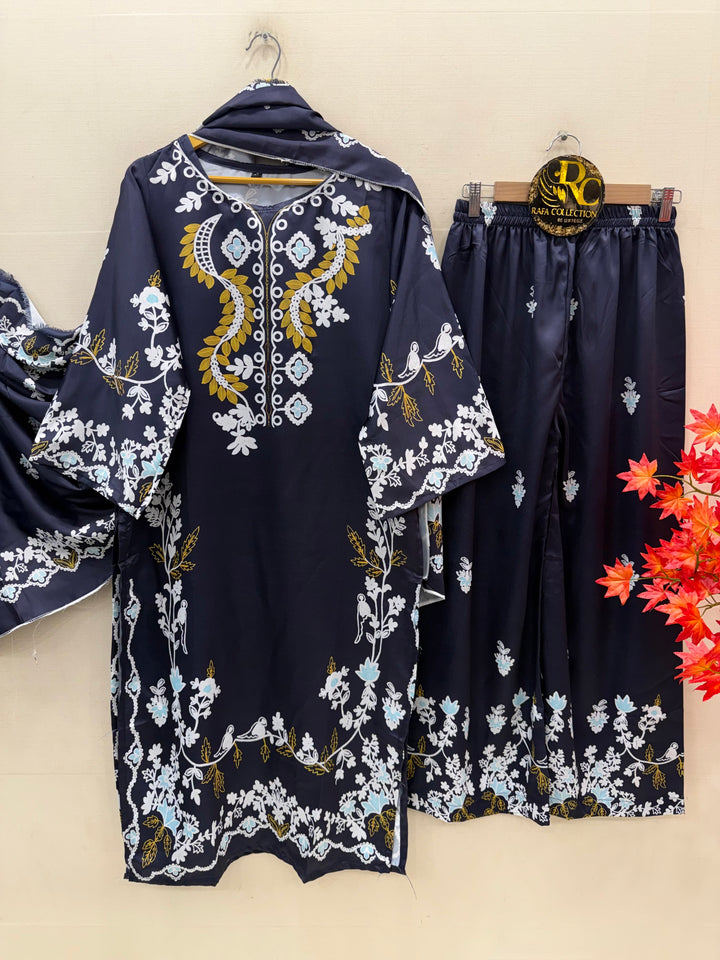 Satin Printed Suits