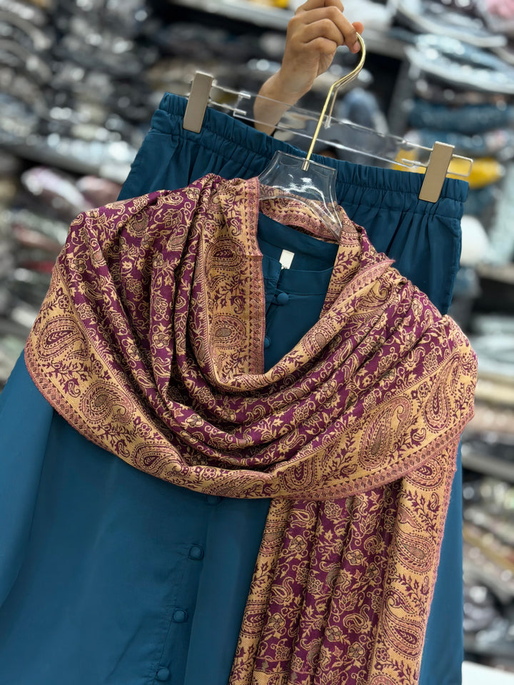 Pashmina shawl sets blue 3137