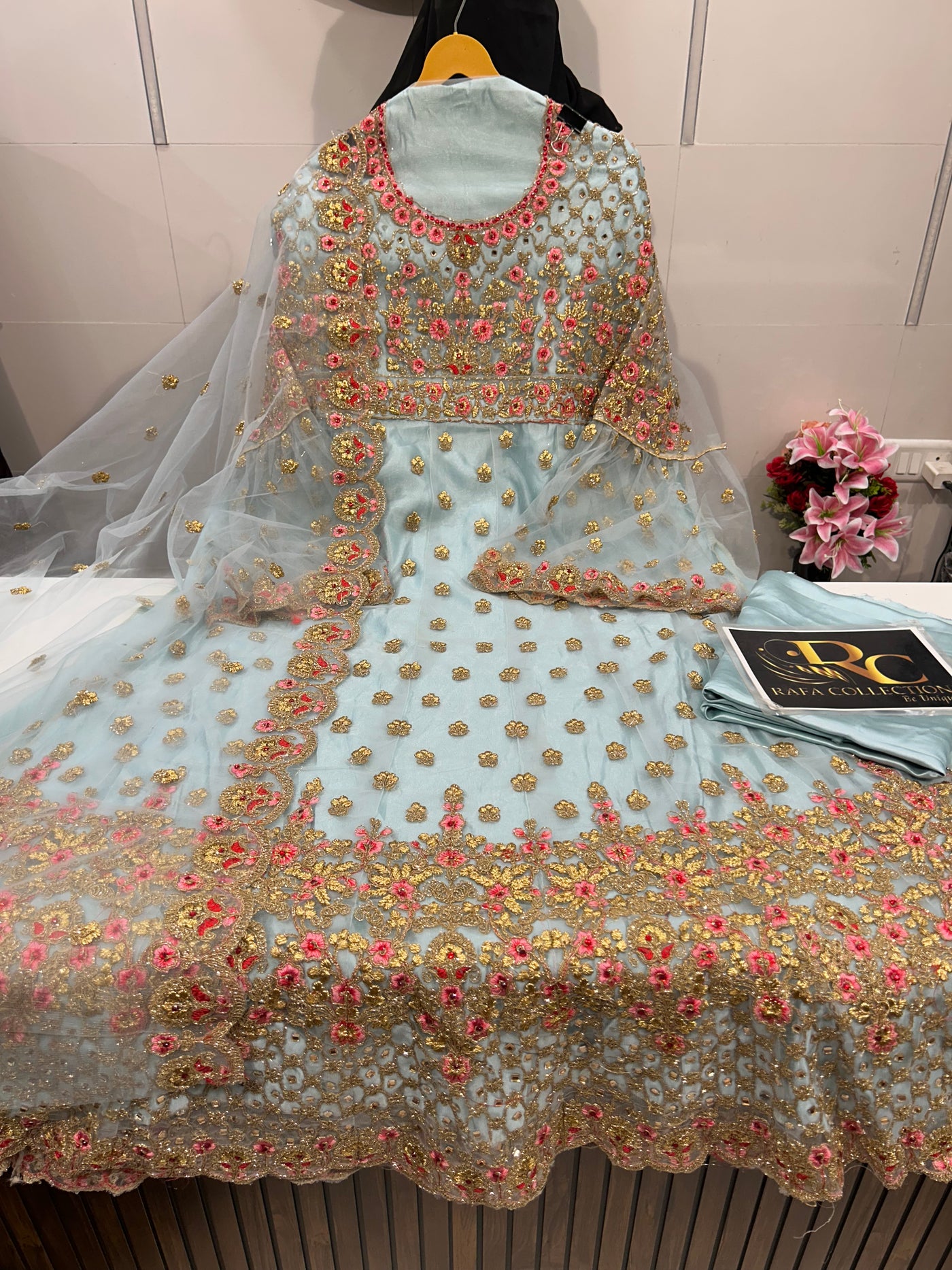 Net zari work gown 1961