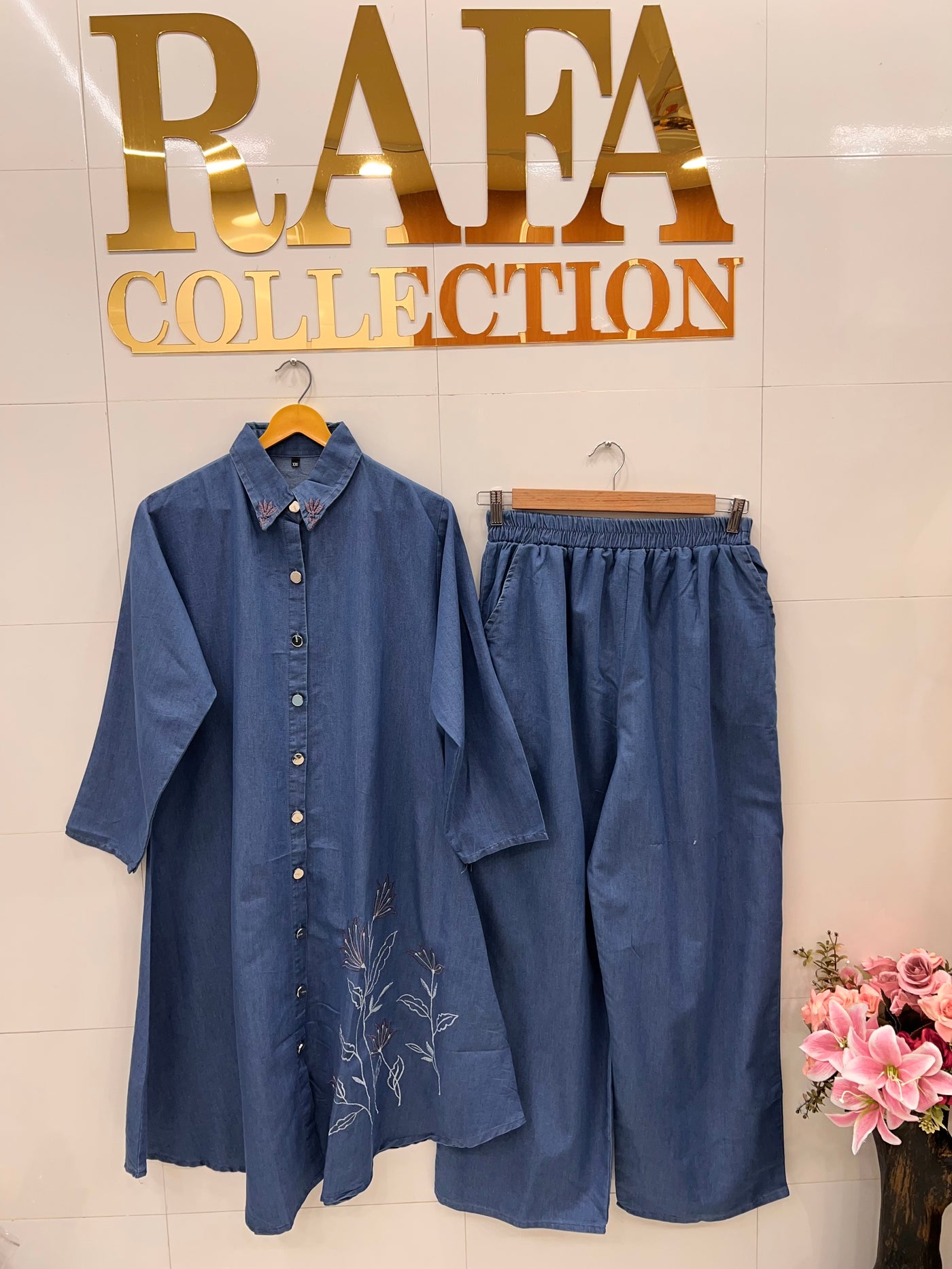 Denim Embroided Co-Ord Sets 2774