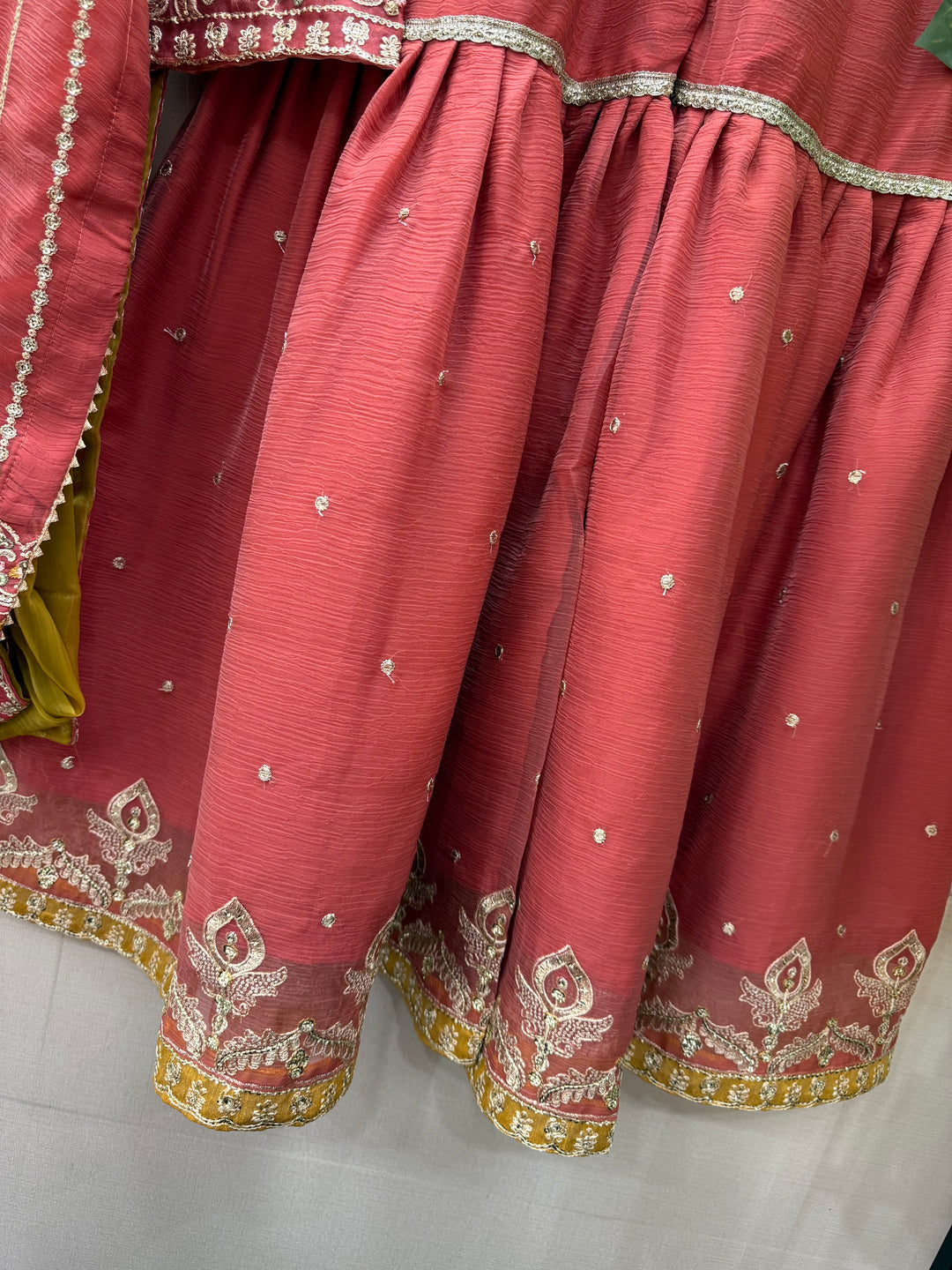 Pakistani shiffon Garara suits for women  7018
