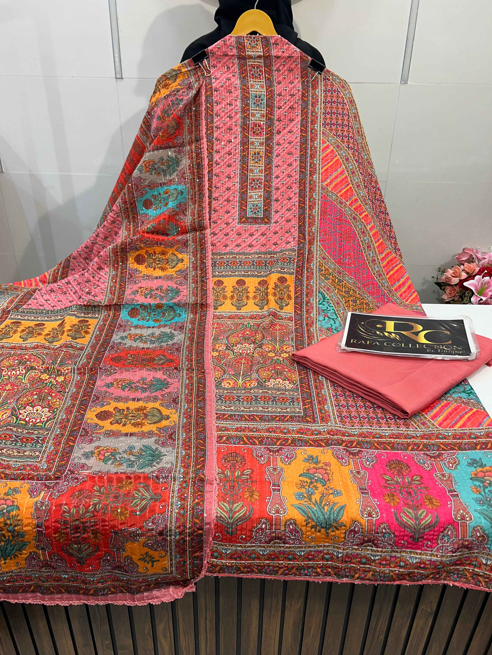 MULTI COLOUR UNSTICH SUIT 2085