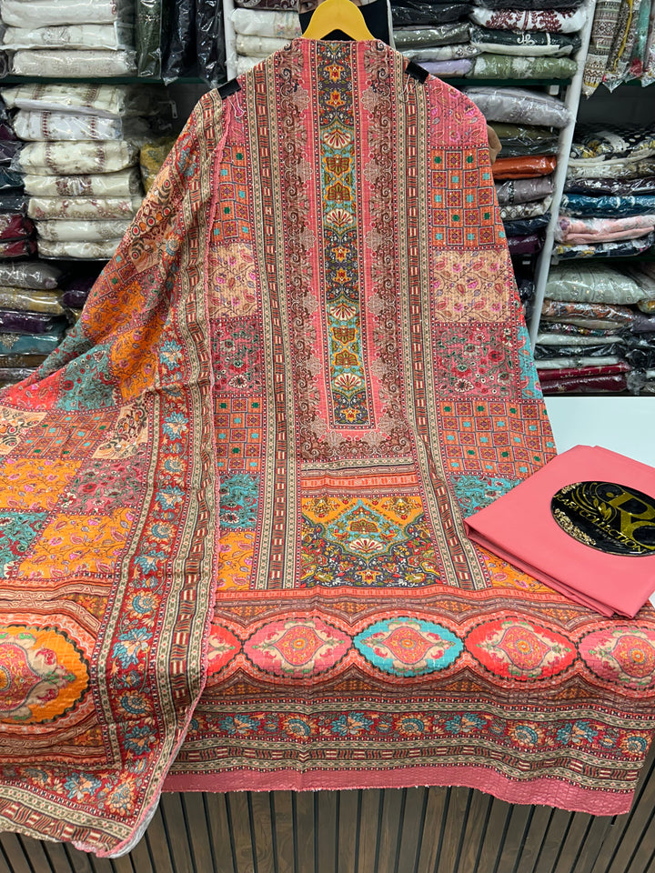 MULTI COLOUR UNSTICH SUIT