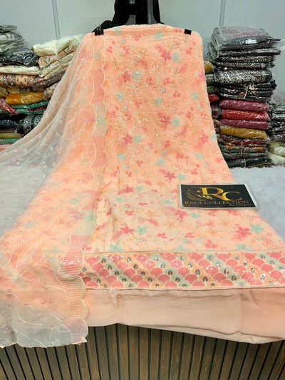 GEORGETTE UNSTICH SUIT 1249