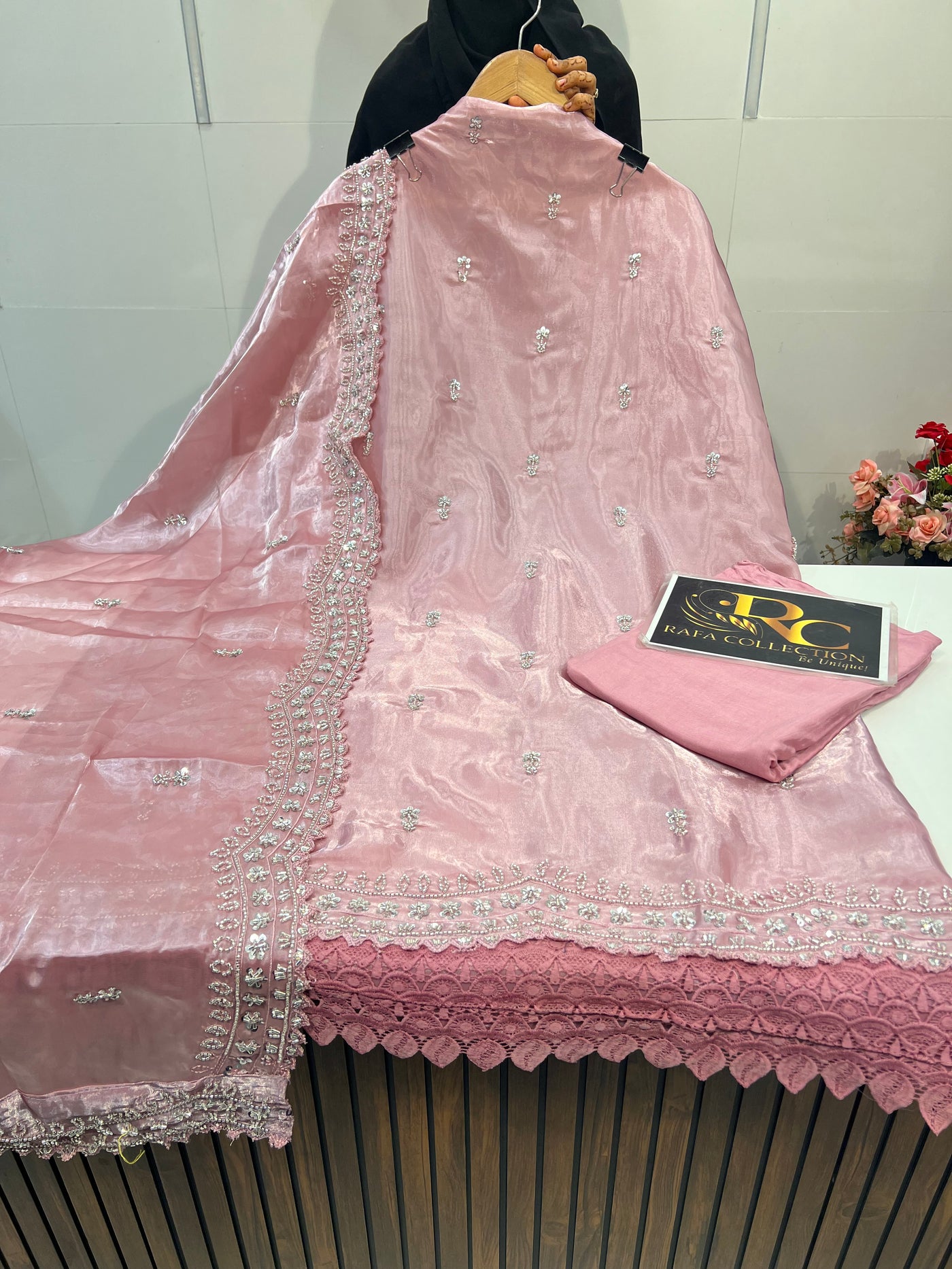 Organza Handwork suit 2254