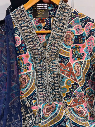 Gown pant Dupatta 1827