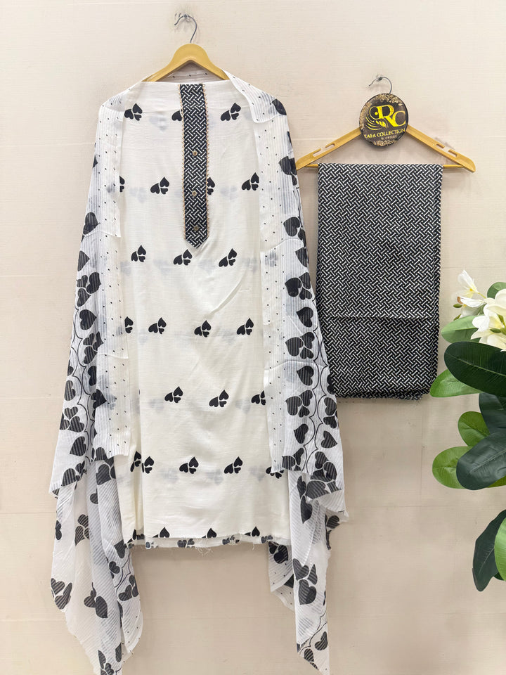 Slub Cotton Unstitched Suits