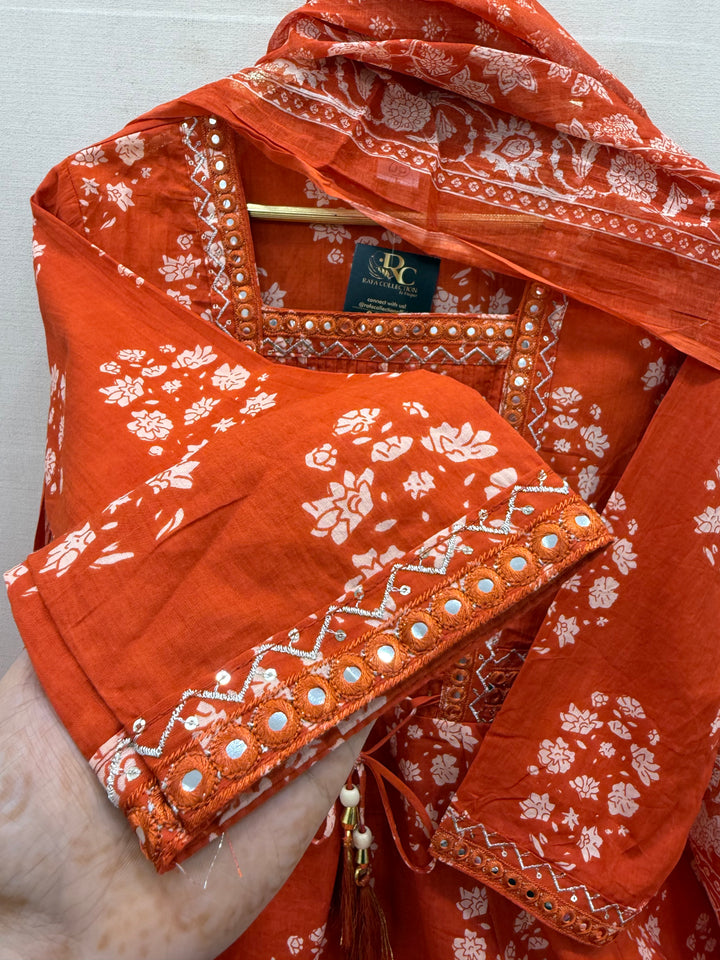 cotton A- line Suits