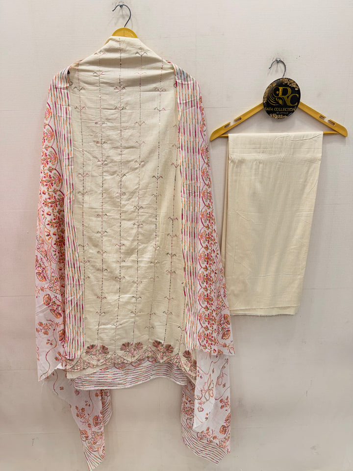 Cotton Unstitched Suits