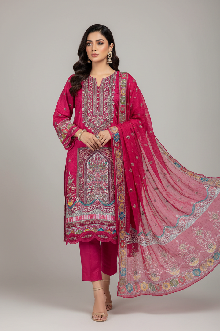Muslin Embroided suits