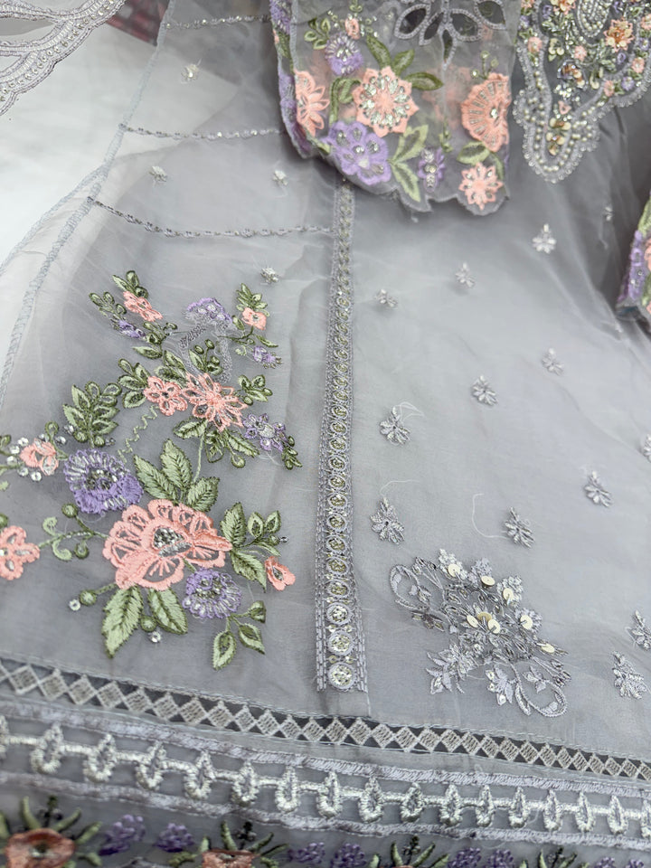 Organza Pakistani unstitch suits