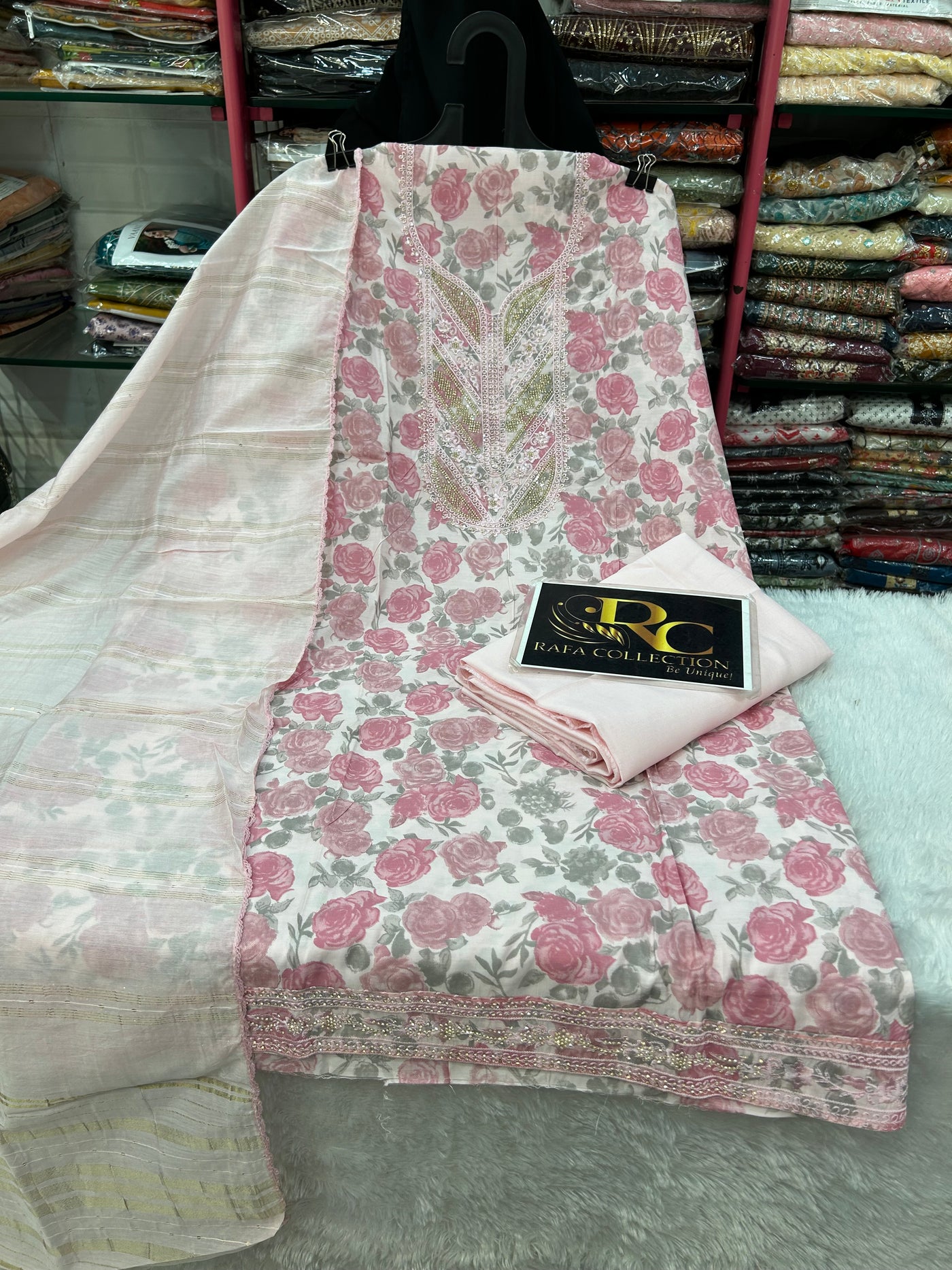 Cotton unstitch suit 1407