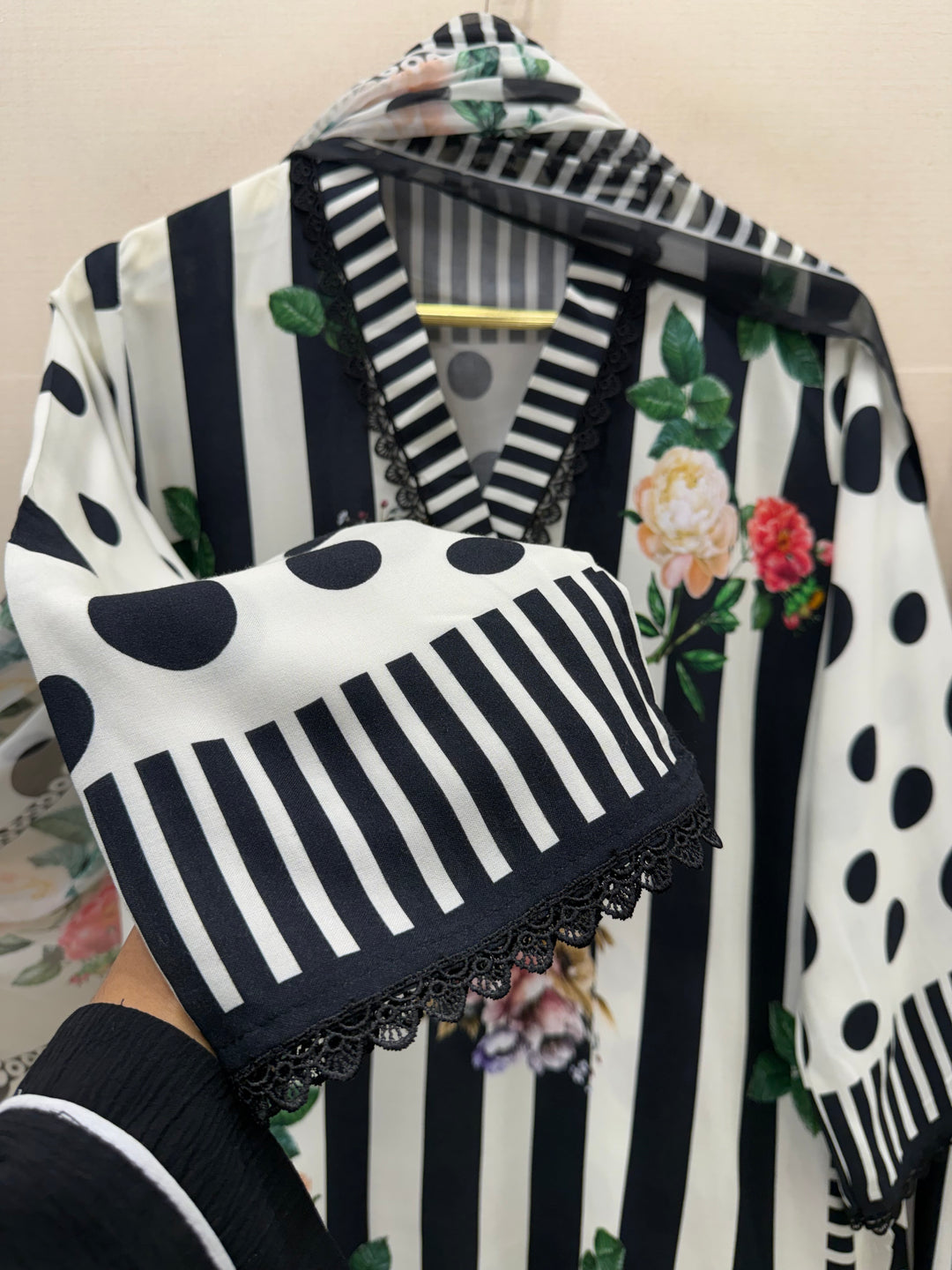 polka dot Pakistani Farshi suits