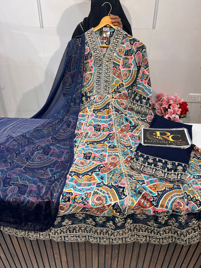 Gown pant Dupatta 1827