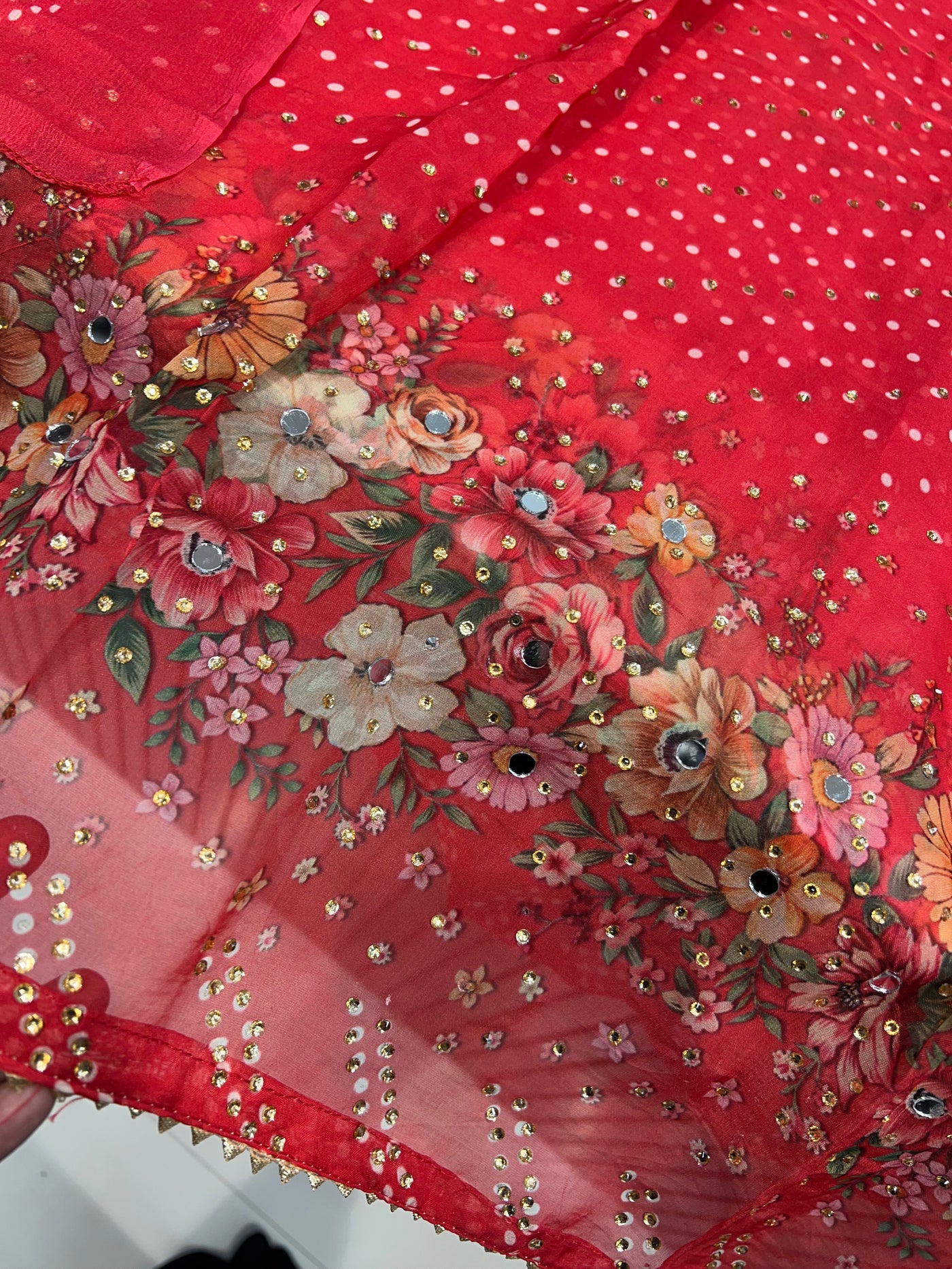 Organza Unstitch Suit 1625