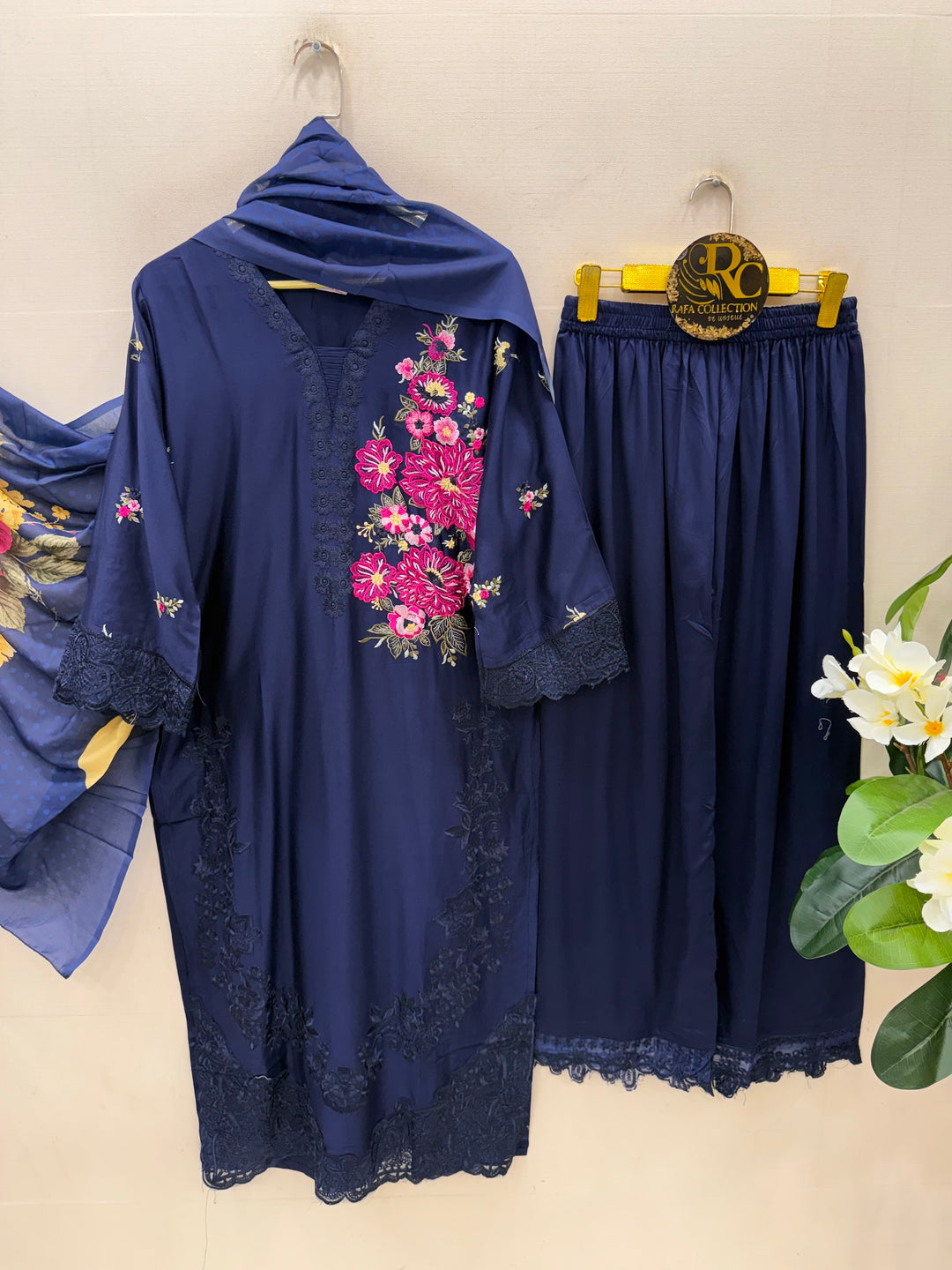 Embroidered Plazzos suits