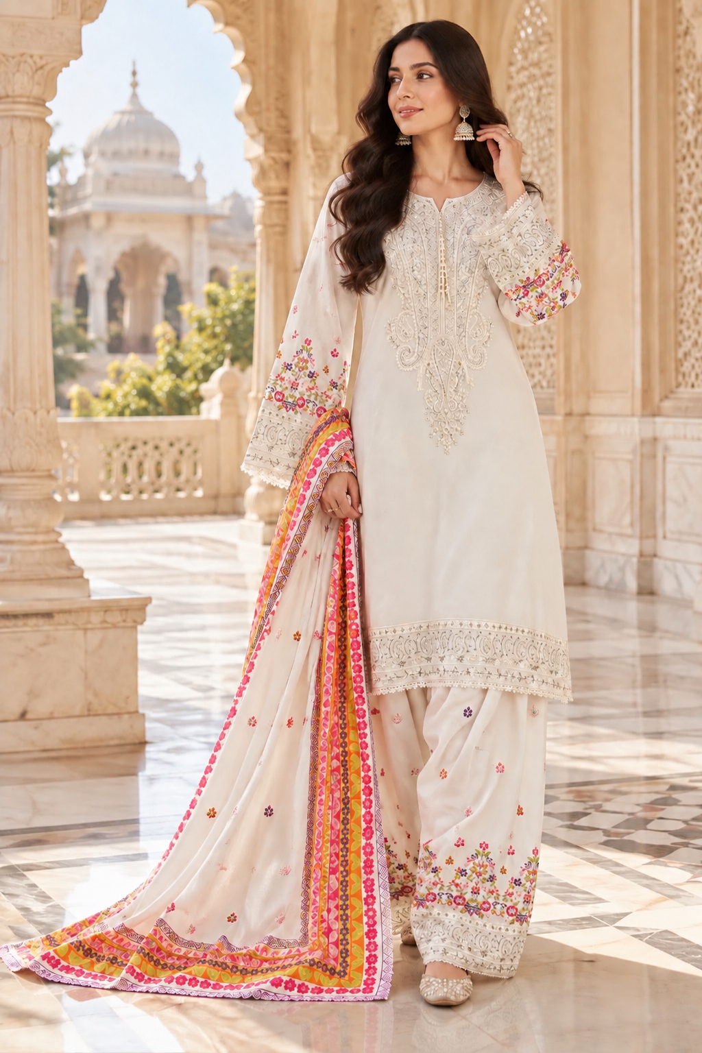 Embroidered Farshi Suit’s