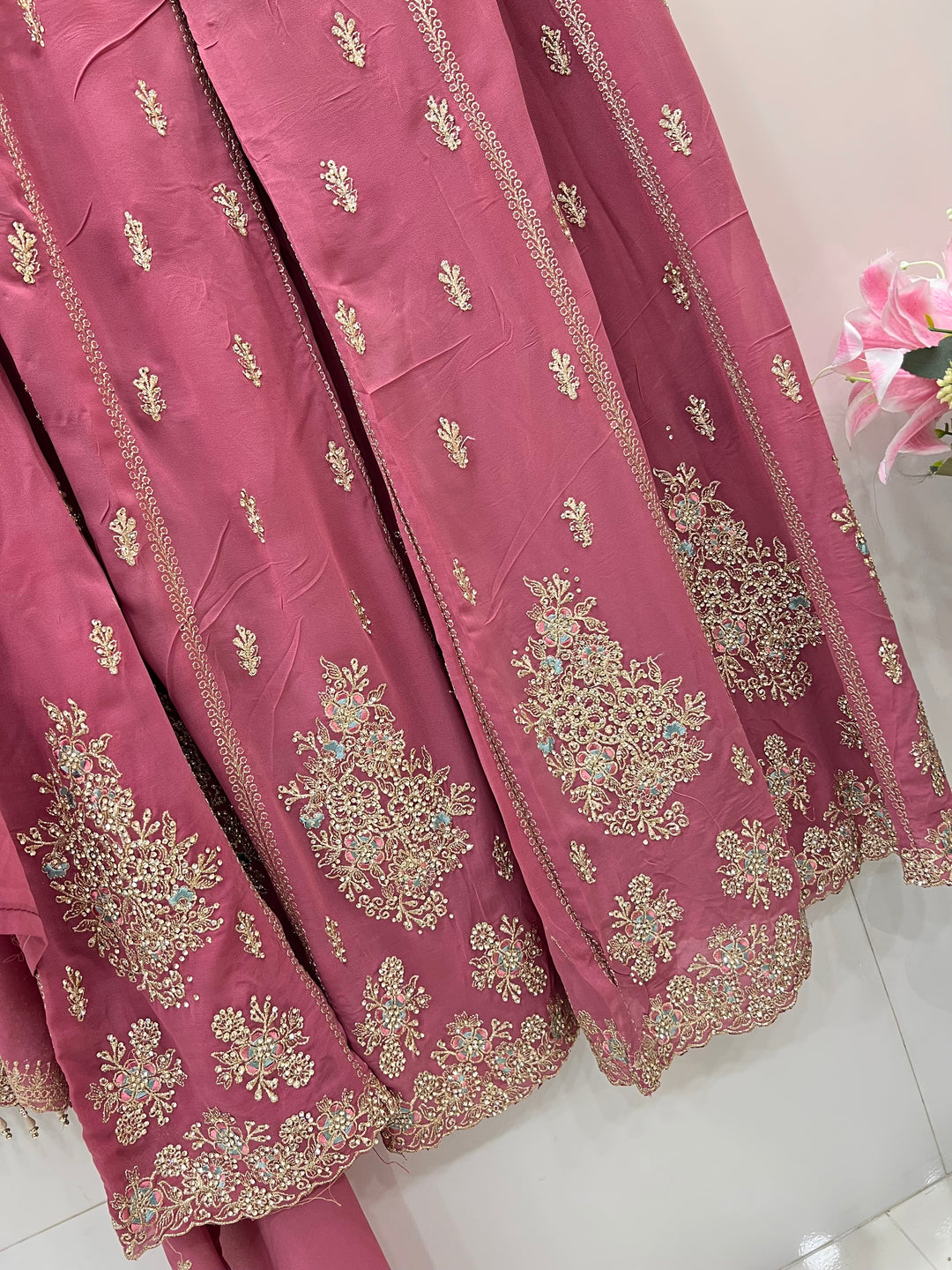 Party wear flaired plazzo suits 2822