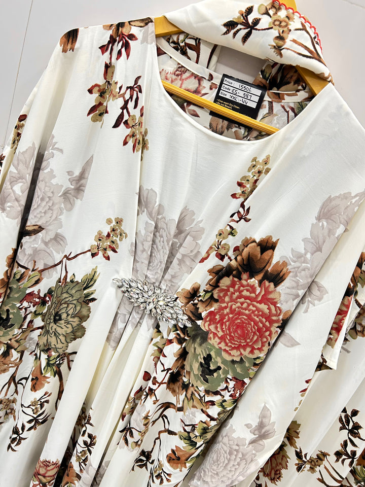 Imported long kaftan co-ord sets 587