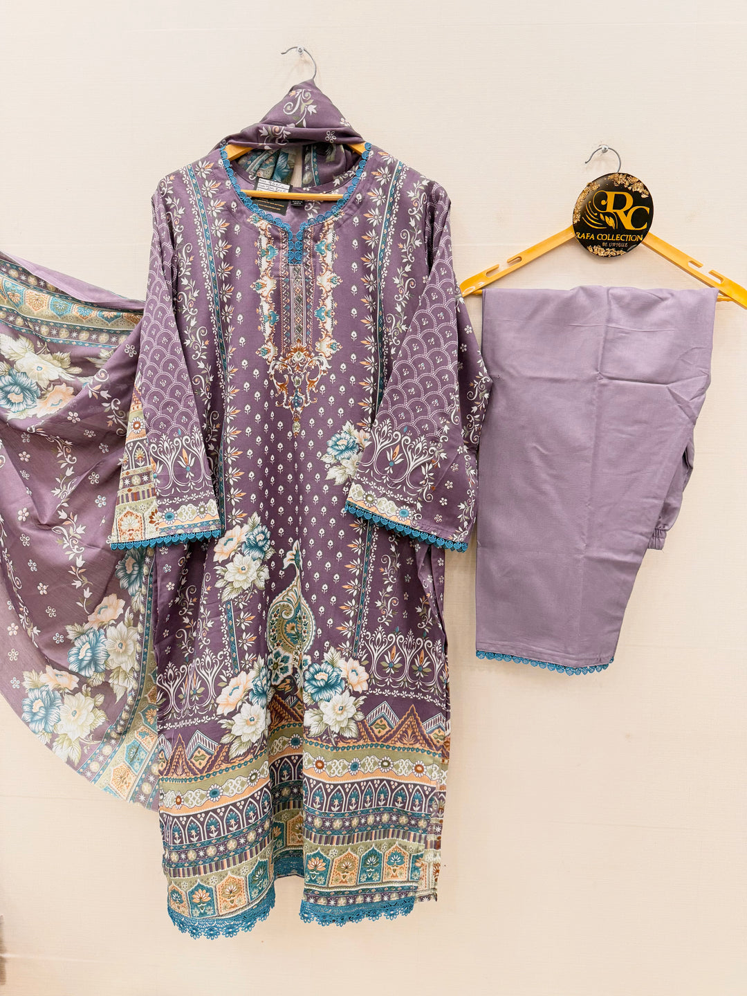 Cotton printed suits 8005
