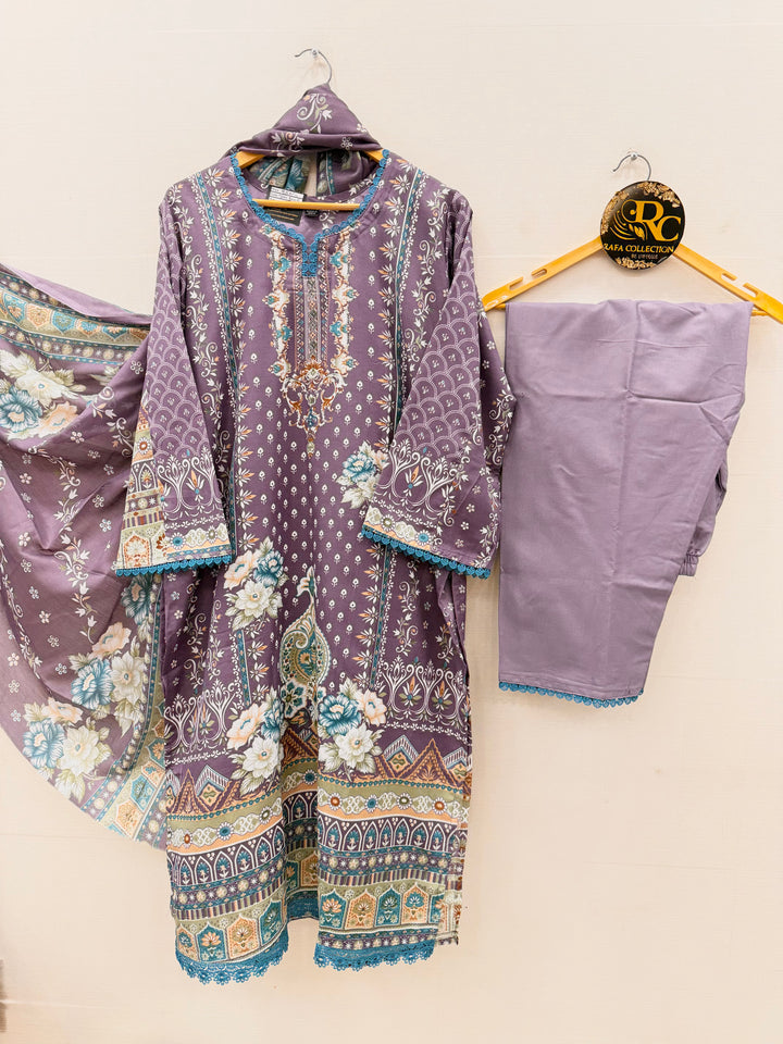 Cotton printed suits 8005