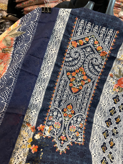 Semi Cotton Unstich Suit 1269